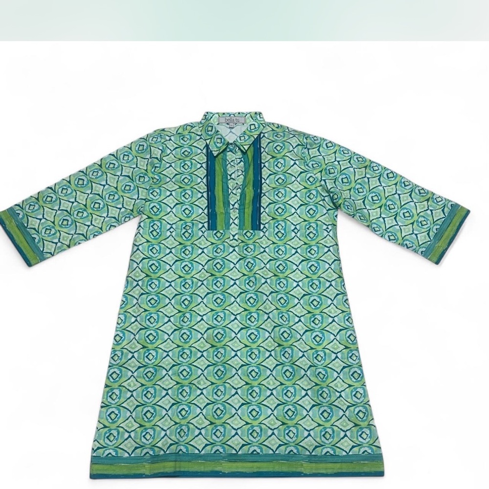 Stylish Green Long Sleeve Dress